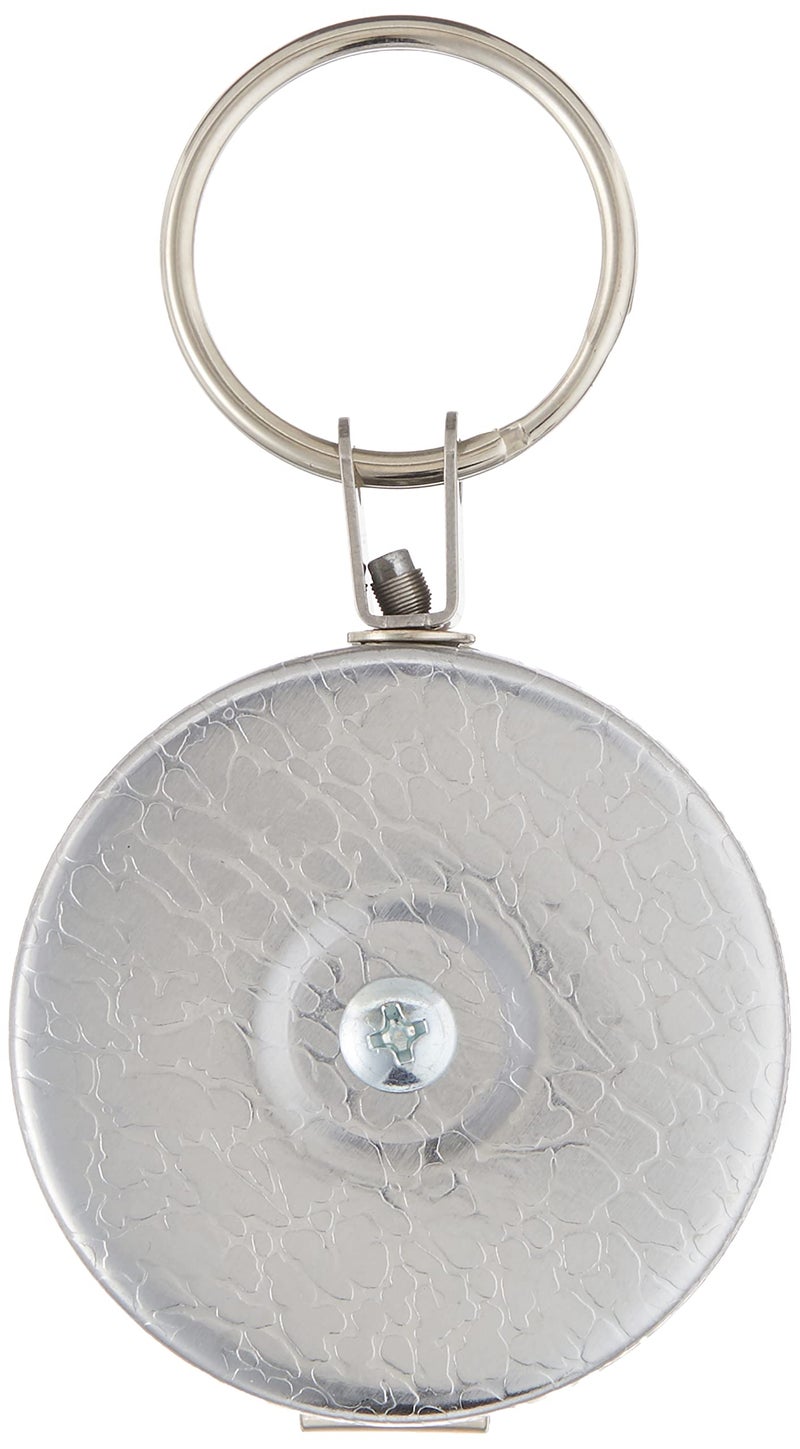 KEY-BAK Original Steel Cable Retractable Keychain with a 48" Stainless Steel Cable, Chrome Front, Steel Belt Clip, 8 oz. Retraction, Split Ring - Image 2